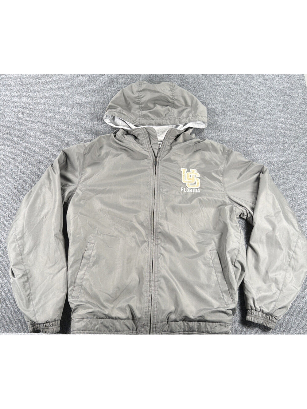 Universal Studios Hollywood Lightweight Lined Gray Hooded Jacket-Unisex Small